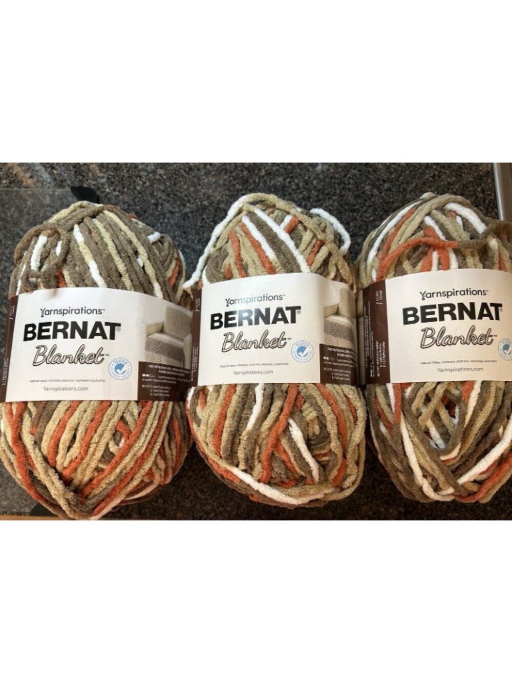 Bernat Yarnspirations Blanket 10.5 Oz 220 Yds 100% Polyester Woodland Multicolor - Picture 5 of 5